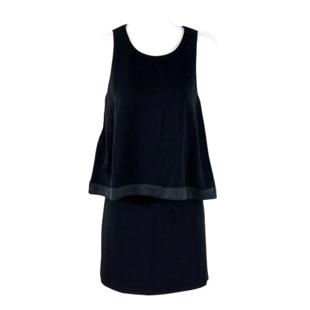 NWT Trina Turk Alaina Black Tiered Dress K6